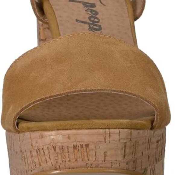 NIB Free People Women's Brooke Platform Tan Size 40 - Picture 3 of 7